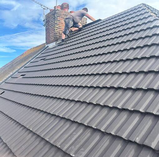 Stamford Roofing Services 11 This is a photo of a new roof being installed in Stamford. Installation carried out by Stamford Roofing Services