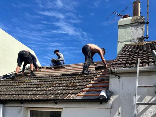 Stamford Roofing Services 15 This is a photo of a roof being repaired in Stamford. Installation carried out by Stamford Roofing Services