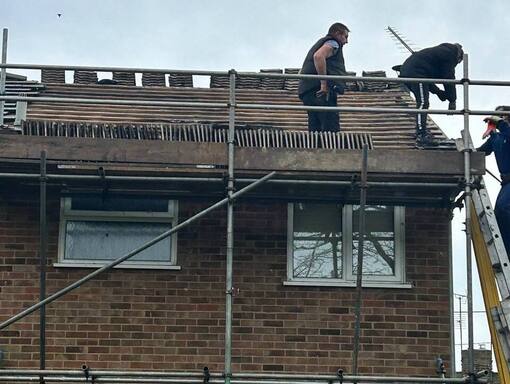 Stamford Roofing Services 19 This is a photo of a roof being repaired in Stamford. Installation carried out by Stamford Roofing Services