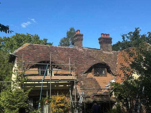 Stamford Roofing Services 6 This is a photo of a roof being repaired in Stamford. Installation carried out by Stamford Roofing Services
