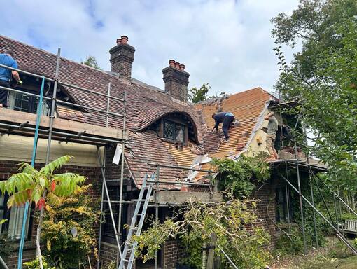 Stamford Roofing Services 9 This is a photo of a roof being repaired in Stamford. Installation carried out by Stamford Roofing Services